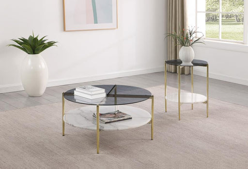Jonelle - Round Coffee Table Set – Table Sets by Coaster Fine Furniture at Furniture Wholesale Plus , Nashville furniture store