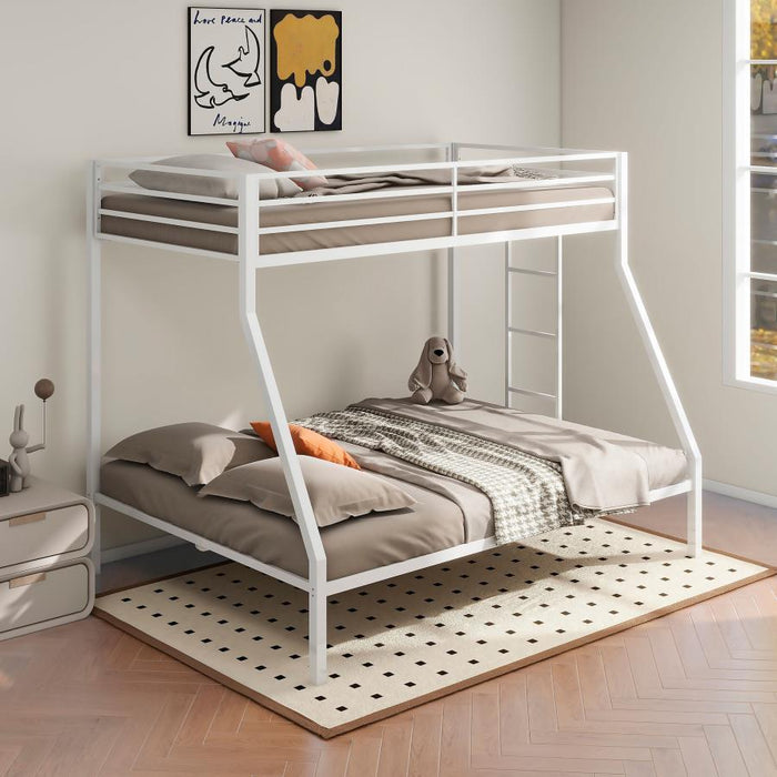 Alevera - Metal Bunk Bed With Ladder – Bunk Beds by Coaster Fine Furniture at Furniture Wholesale Plus , Nashville furniture store