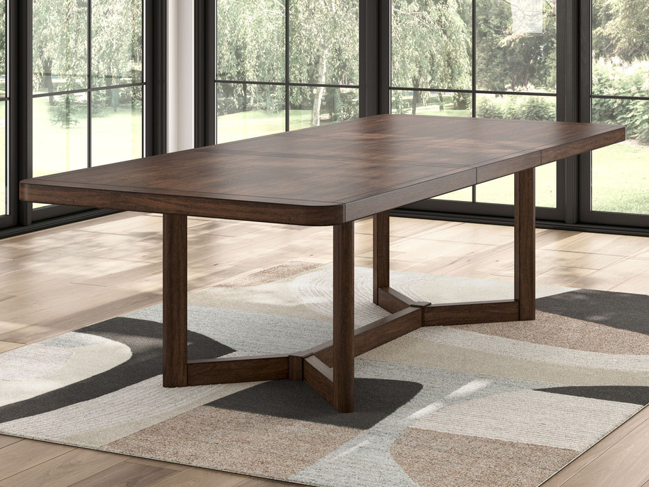Dilenno - Rectangular Dining Room Extension Table - Dark Brown – Dining Tables with Extensions by Signature Design by Ashley® at Furniture Wholesale Plus , Nashville furniture store