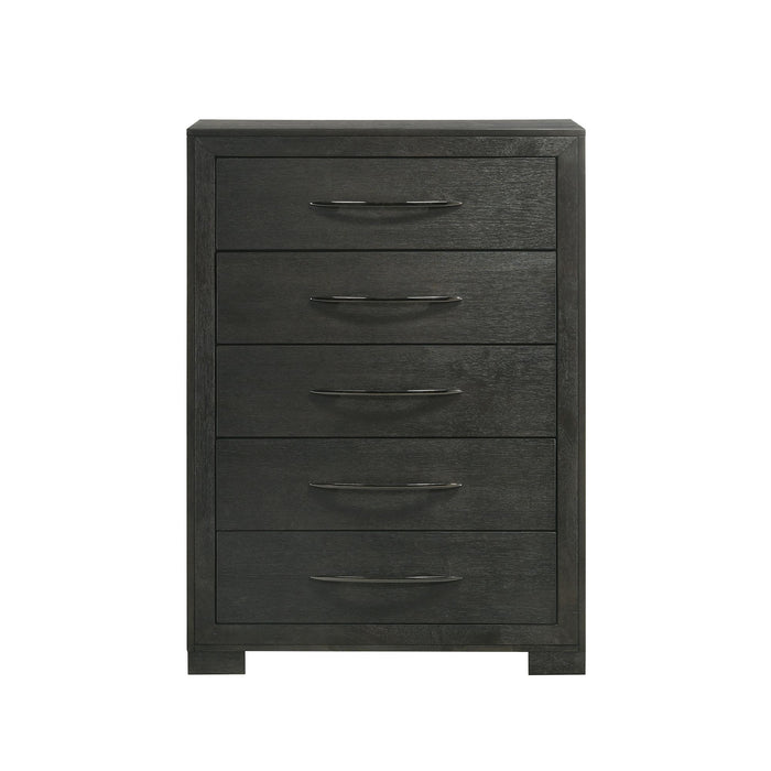 Allan - 5-Drawer Chest - Black – Accent Chests by Elements International at Furniture Wholesale Plus , Nashville furniture store