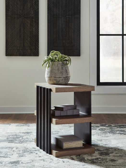 Rylandyn - Rectangular End Table - Black / Light Brown – End Tables by Signature Design by Ashley® at Furniture Wholesale Plus , Nashville furniture store