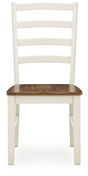 Brinfern - Dining Room Side Chair (Set of 2) - Brown / Antique White – Chair Sets by Signature Design by Ashley® at Furniture Wholesale Plus , Nashville furniture store