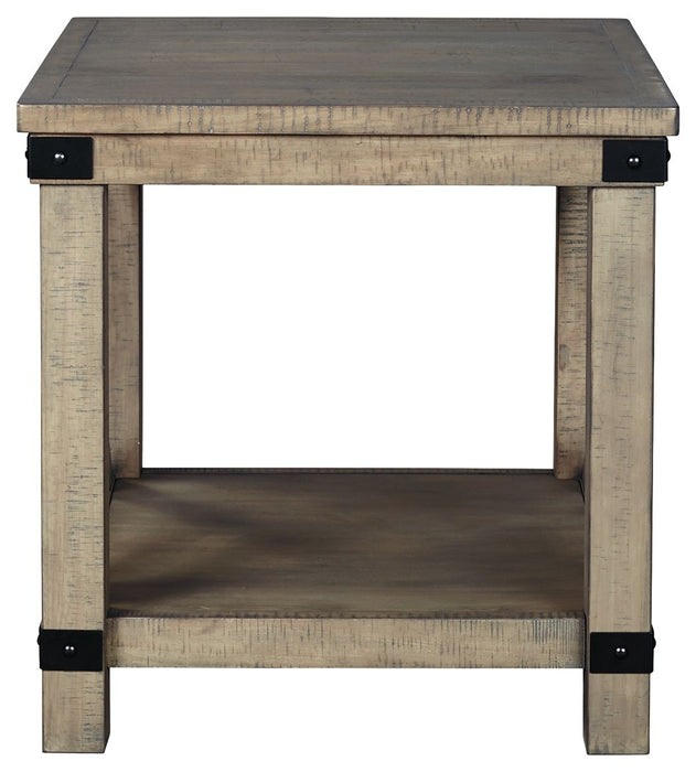 Aldwin - Rectangular End Table - Crossbuck Styling - Gray – End Tables by Signature Design by Ashley® at Furniture Wholesale Plus , Nashville furniture store