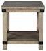 Aldwin - Rectangular End Table - Crossbuck Styling - Gray – End Tables by Signature Design by Ashley® at Furniture Wholesale Plus , Nashville furniture store