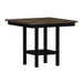 Brooks - 5 Piece Counter Set With Table And 4 Upholstered Seat & Wood Back Chairs - Medium Brown & Black – 5 Piece Dining Room Sets by Elements International at Furniture Wholesale Plus , Nashville furniture store