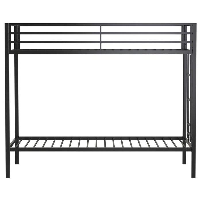 Alevera - Metal Bunk Bed With Ladder – Bunk Beds by Coaster Fine Furniture at Furniture Wholesale Plus , Nashville furniture store