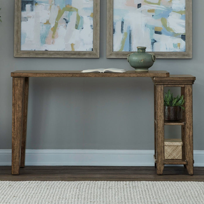 Carolina Park - Console Table - Amber Brown – Console Tables by Liberty Furniture at Furniture Wholesale Plus , Nashville furniture store