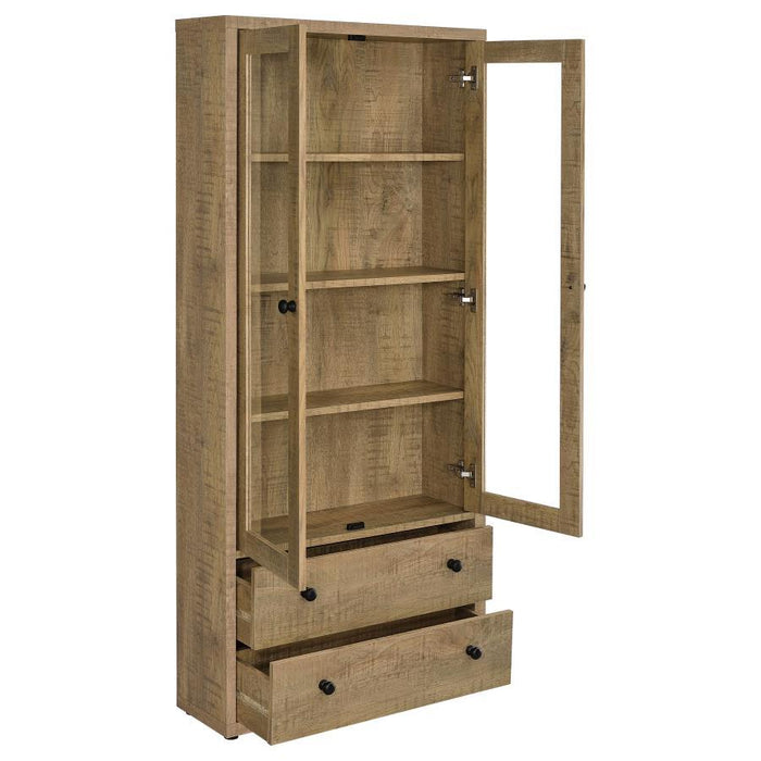 Hawthorne - 4-Shelf Glass Door Tall Cabinet With Drawers - Premium Display Cabinets from Coaster Fine Furniture - Just $389! Shop now at Furniture Wholesale Plus  We are the best furniture store in Nashville, Hendersonville, Goodlettsville, Madison, Antioch, Mount Juliet, Lebanon, Gallatin, Springfield, Murfreesboro, Franklin, Brentwood