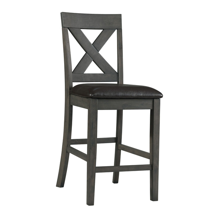 Alex - Counter Side Chair With Pu (Set of 2) – Chair Sets by Elements International at Furniture Wholesale Plus , Nashville furniture store