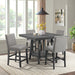 Seneca - Square Counter Table With Lazy Susan – Counter Tables by Elements International at Furniture Wholesale Plus , Nashville furniture store