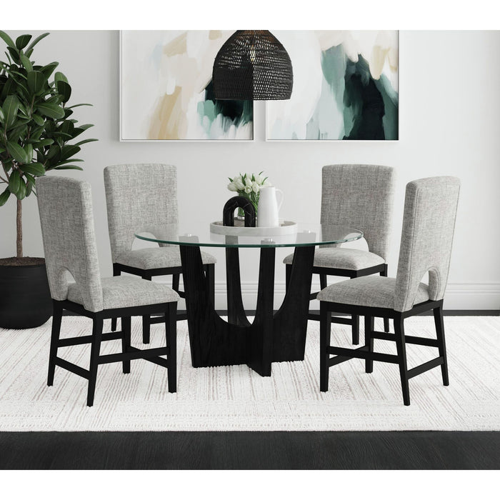 Oregon - 5 Piece Counter Height Dining Set (Round Counter Table And Four Chairs) – 5 Piece Dining Room Sets by Elements International at Furniture Wholesale Plus , Nashville furniture store