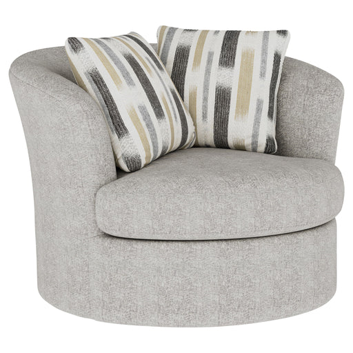 Myles - Swivel Chair - Overcast - Premium Swivel Chairs from Emerald Home - Just $499! Shop now at Furniture Wholesale Plus  We are the best furniture store in Nashville, Hendersonville, Goodlettsville, Madison, Antioch, Mount Juliet, Lebanon, Gallatin, Springfield, Murfreesboro, Franklin, Brentwood