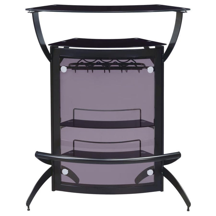 Dallas - 2-Shelf Curved Freestanding Home Bar Cabinet - Premium Home Bars from CoasterEssence - Just $339! Shop now at Furniture Wholesale Plus  We are the best furniture store in Nashville, Hendersonville, Goodlettsville, Madison, Antioch, Mount Juliet, Lebanon, Gallatin, Springfield, Murfreesboro, Franklin, Brentwood