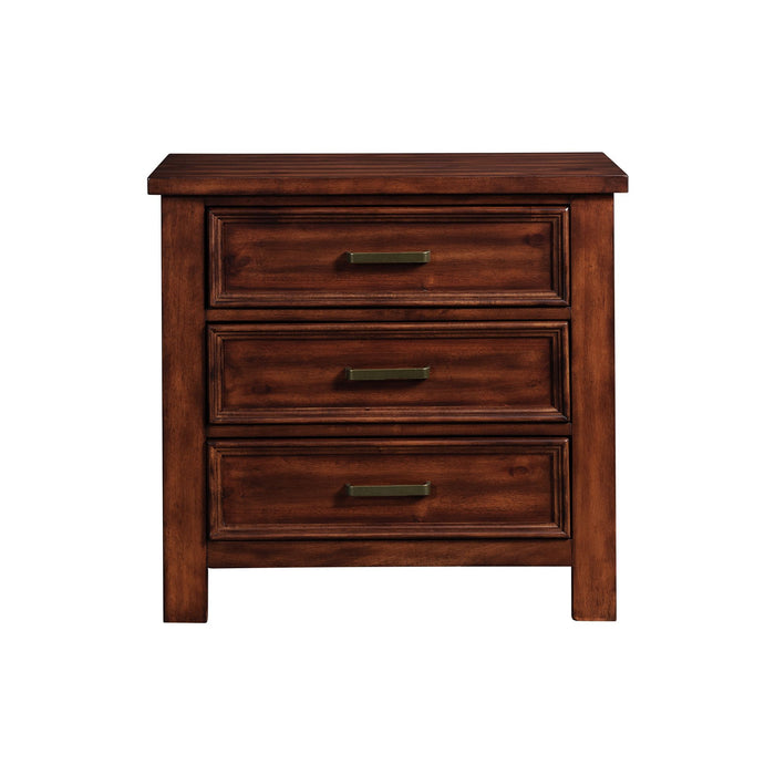 Sullivan - 3-Drawer Nightstand – Accent Nightstands by Elements International at Furniture Wholesale Plus , Nashville furniture store