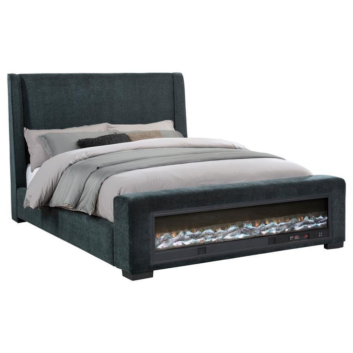 Preston - Upholstered Audio Flame Visualizer Bed – Upholstered Beds by Coaster Fine Furniture at Furniture Wholesale Plus , Nashville furniture store