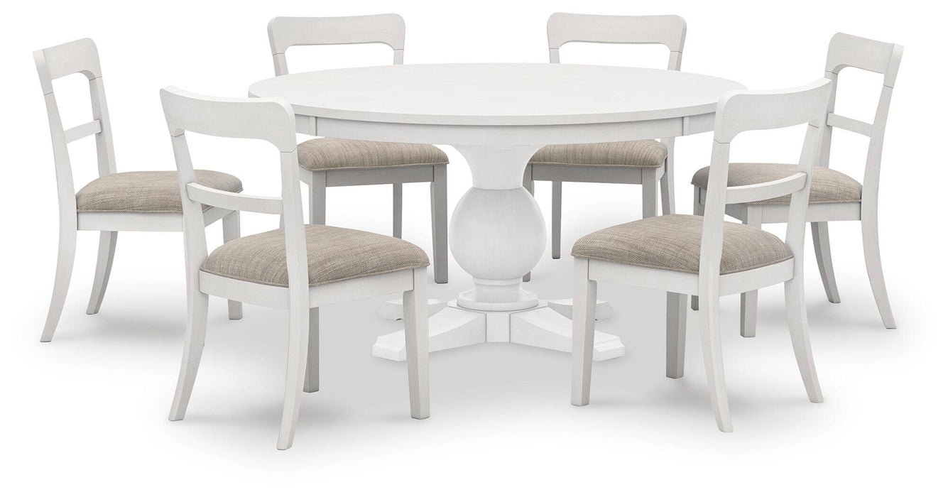Greddinton - Round Dining Table Set – 7 Piece Dining Room Sets by Signature Design by Ashley® at Furniture Wholesale Plus , Nashville furniture store
