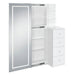 Vancouver - Floor Mirror With Storage - White – Storage Mirrors by Elements International at Furniture Wholesale Plus , Nashville furniture store