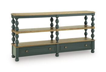 Finnworth - Console Sofa Table - Blue / Brown – Console Tables by Signature Design by Ashley® at Furniture Wholesale Plus , Nashville furniture store