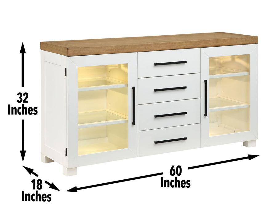 Magnolia - Server - White - Premium Servers from Steve Silver Furniture - Just $1139! Shop now at Furniture Wholesale Plus  We are the best furniture store in Nashville, Hendersonville, Goodlettsville, Madison, Antioch, Mount Juliet, Lebanon, Gallatin, Springfield, Murfreesboro, Franklin, Brentwood