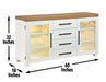 Magnolia - Server - White - Premium Servers from Steve Silver Furniture - Just $1139! Shop now at Furniture Wholesale Plus  We are the best furniture store in Nashville, Hendersonville, Goodlettsville, Madison, Antioch, Mount Juliet, Lebanon, Gallatin, Springfield, Murfreesboro, Franklin, Brentwood