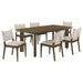 Ottowa - 7 Piece Rectangular Wood Dining Room Table Set - Brown – 7 Piece Dining Room Sets by Coaster Fine Furniture at Furniture Wholesale Plus , Nashville furniture store