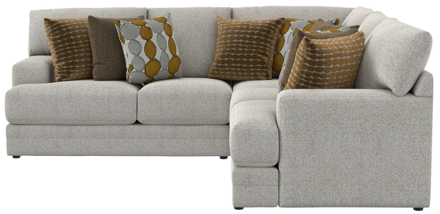 Tori - Sectional With Comfort Coil Seating And Accent Pillows Included – Stationary Sectionals by Jackson at Furniture Wholesale Plus , Nashville furniture store