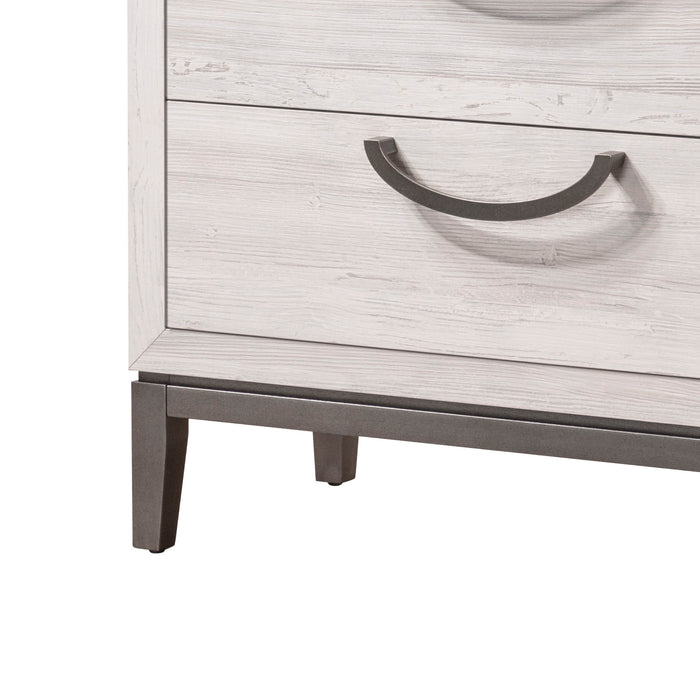 Veda - Nightstand - Beige – Accent Nightstands by Crown Mark at Furniture Wholesale Plus , Nashville furniture store