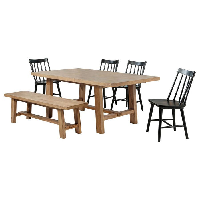 Middleton - Extension Leaf Dining Set – 6 Piece Dining Room Sets by Coaster Fine Furniture at Furniture Wholesale Plus , Nashville furniture store