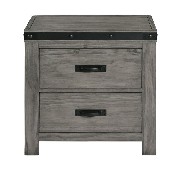 Wade - 2-Drawer Nightstand - Black Finish – Accent Nightstands by Elements International at Furniture Wholesale Plus , Nashville furniture store