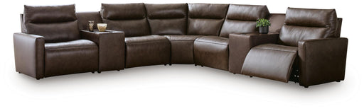 ModZ - 7 Piece Power Reclining Sectional – Reclining Sectionals by Benchcraft® at Furniture Wholesale Plus , Nashville furniture store