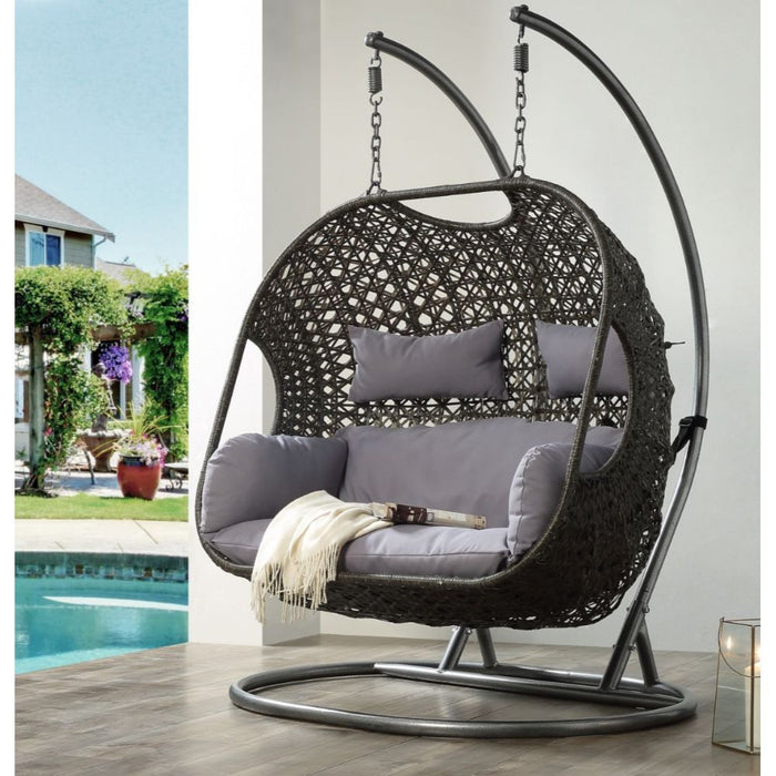 Vasant - 52" Hanging Chair - Fabric & Wicker