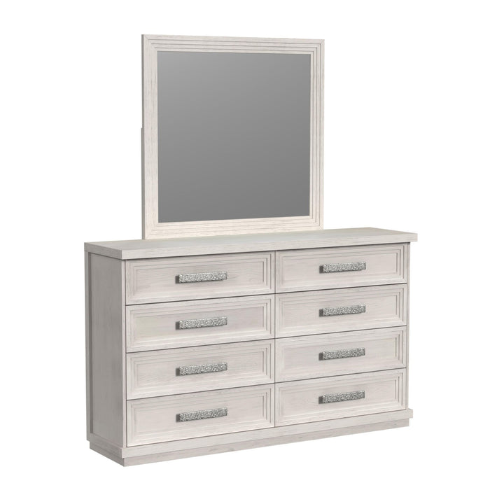 Avalanche - Dresser And Mirror Set - Antique White – Dresser & Mirror by Elements International at Furniture Wholesale Plus , Nashville furniture store