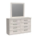Avalanche - Dresser And Mirror Set - Antique White – Dresser & Mirror by Elements International at Furniture Wholesale Plus , Nashville furniture store