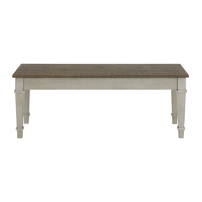 Farmington - Storage Dining Bench - Medium Brown And Washed Stone – Storage Benches by Elements International at Furniture Wholesale Plus , Nashville furniture store