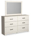Stelsie - Dresser, Mirror - White – Dresser & Mirror by Signature Design by Ashley® at Furniture Wholesale Plus , Nashville furniture store