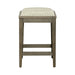 Americana Farmhouse - Upholstered Console Stool - Dusty Taupe – Counter Height (24"-27") by Liberty Furniture at Furniture Wholesale Plus , Nashville furniture store