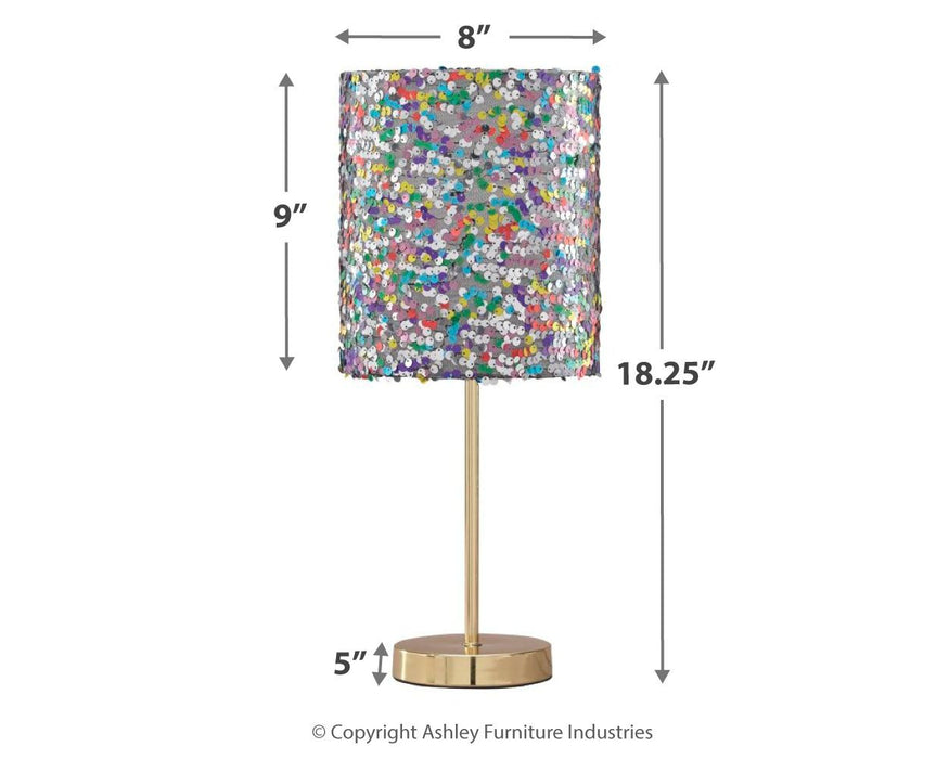 Maddy - Purple - Metal Table Lamp - Premium Table Lamps from Signature Design by Ashley® - Just $58! Shop now at Furniture Wholesale Plus  We are the best furniture store in Nashville, Hendersonville, Goodlettsville, Madison, Antioch, Mount Juliet, Lebanon, Gallatin, Springfield, Murfreesboro, Franklin, Brentwood