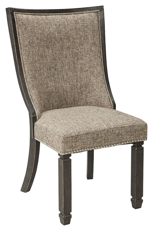 Tyler Creek - Dining UPH Side Chair (Set of 2) - Framed Back - Black / Grayish Brown – Chair Sets by Signature Design by Ashley® at Furniture Wholesale Plus , Nashville furniture store