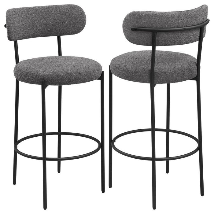 Viola - Boucle Upholstered Bar Stool (Set of 2) - Premium Stool Sets from Coaster Fine Furniture - Just $419! Shop now at Furniture Wholesale Plus  We are the best furniture store in Nashville, Hendersonville, Goodlettsville, Madison, Antioch, Mount Juliet, Lebanon, Gallatin, Springfield, Murfreesboro, Franklin, Brentwood