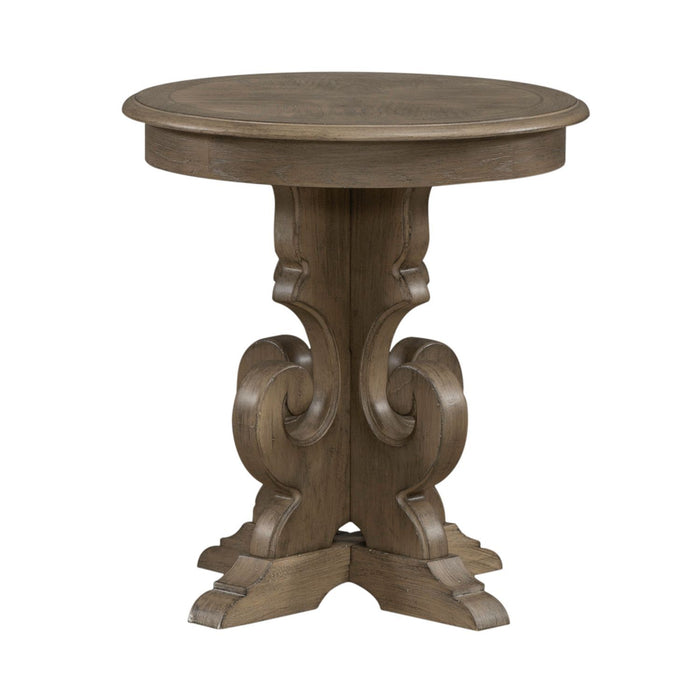 Magnolia Manor - Round End Table – End Tables by Liberty Furniture at Furniture Wholesale Plus , Nashville furniture store