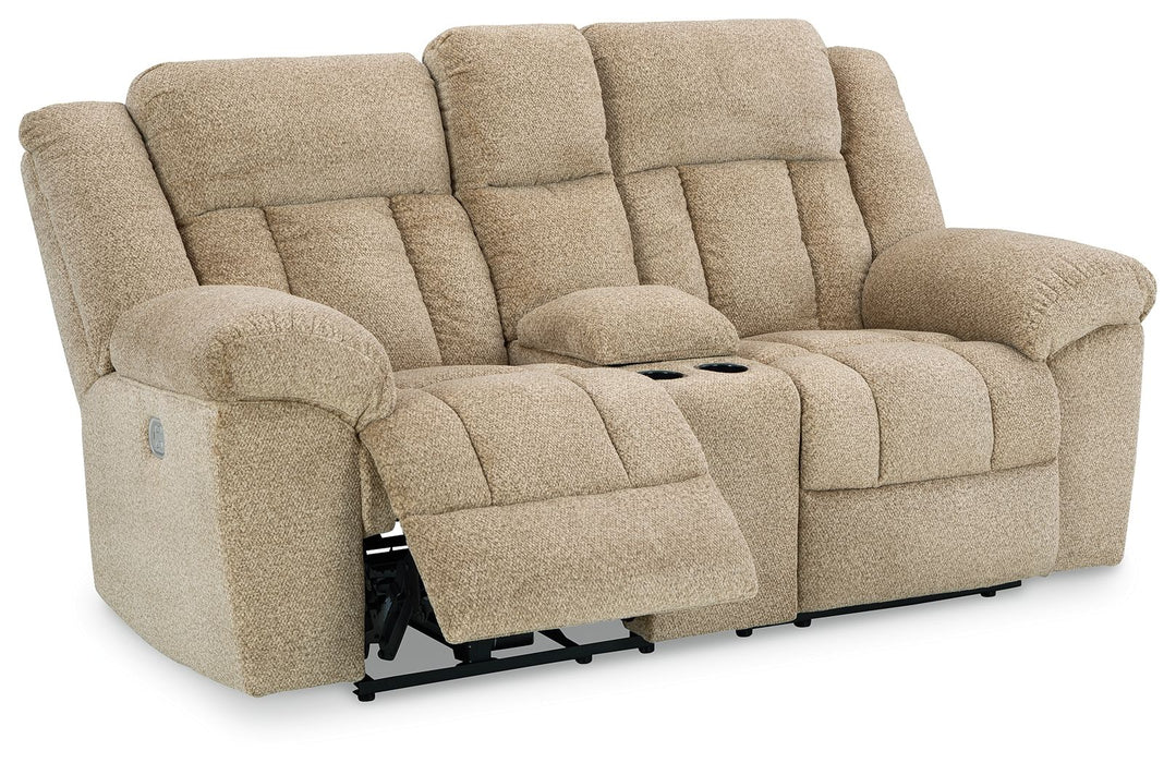 Tip-off - Power Reclining Loveseat With Console / Adj Headrest – Reclining Loveseats by Signature Design by Ashley® at Furniture Wholesale Plus , Nashville furniture store