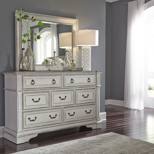 Abbey Park - Dresser & Mirror - Antique White – Dresser & Mirror by Liberty Furniture at Furniture Wholesale Plus , Nashville furniture store