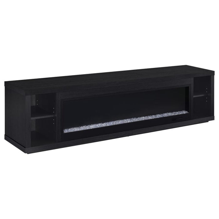 Deiter - 79" TV Stand Fireplace Media Console - Black – Fireplace TV Stands by Coaster Fine Furniture at Furniture Wholesale Plus , Nashville furniture store