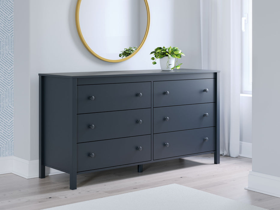 Simmenfort - Six Drawer Dresser - Navy Blue – Dressers by Signature Design by Ashley® at Furniture Wholesale Plus , Nashville furniture store