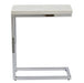 Echo - White Marble Top Chairside Table - White – Chair Side Tables by Steve Silver Furniture at Furniture Wholesale Plus , Nashville furniture store