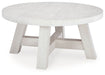 Jallison - Round Cocktail Table - Off White – Coffee Tables by Signature Design by Ashley® at Furniture Wholesale Plus , Nashville furniture store
