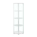 Zahavah - 4-Shelf Hexagonal Clear Glass Curio Cabinet - Premium Curio Cabinets from CoasterEveryday - Just $319! Shop now at Furniture Wholesale Plus  We are the best furniture store in Nashville, Hendersonville, Goodlettsville, Madison, Antioch, Mount Juliet, Lebanon, Gallatin, Springfield, Murfreesboro, Franklin, Brentwood