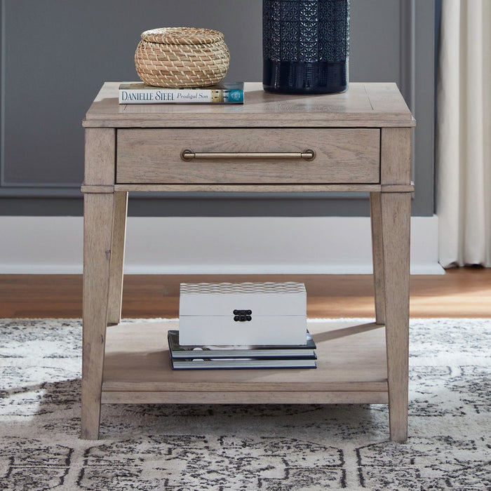 New Haven - End Table - Sanctuary White – End Tables by Liberty Furniture at Furniture Wholesale Plus , Nashville furniture store