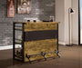 Renaldi - 3-Shelf Home Bar Wine Cabinet - Rustic Nutmeg – Wine Cabinets by CoasterEveryday at Furniture Wholesale Plus , Nashville furniture store