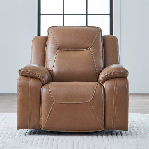 Callihan - Swivel Glider Recliner P3 - York Butternut – Swivel Glider Chairs by Liberty Furniture at Furniture Wholesale Plus , Nashville furniture store